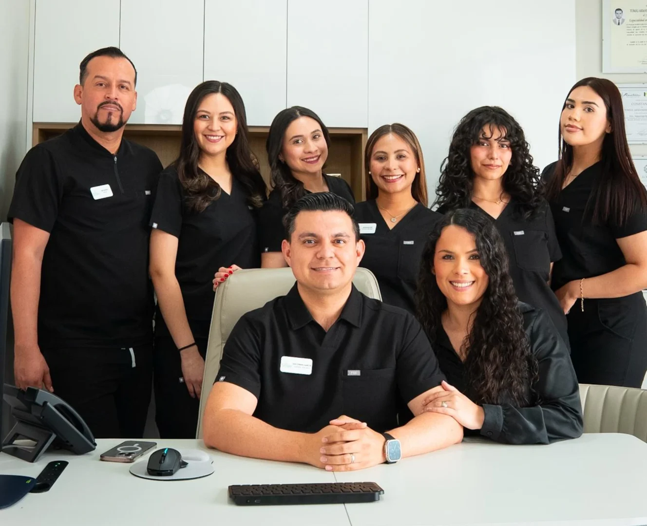 The Let’s Smile Dentistry team at the clinic