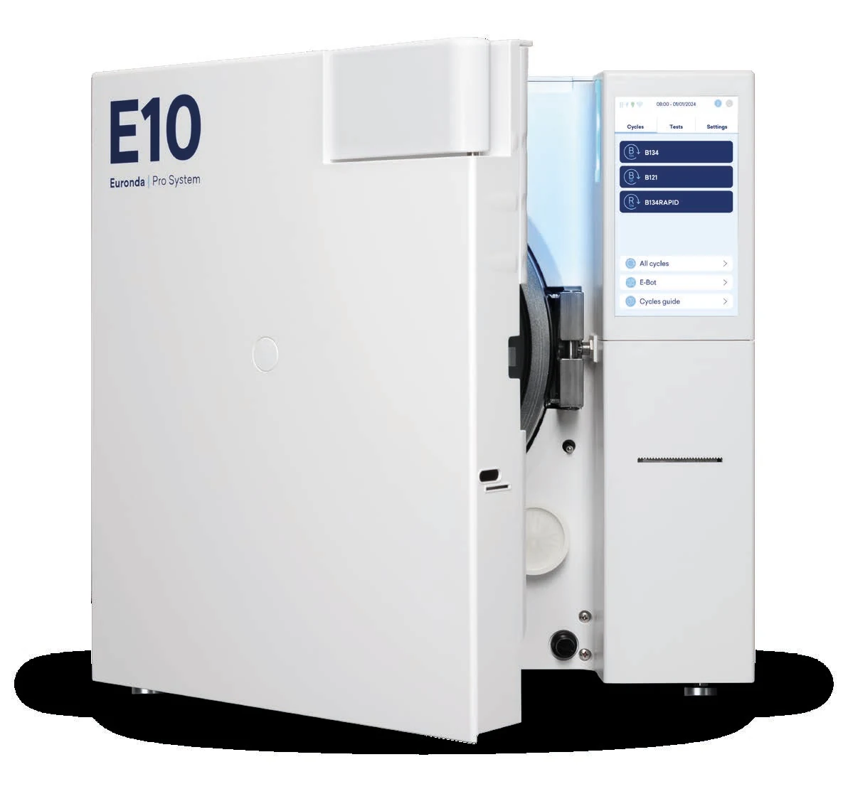 Euronda E10 Class B autoclave used for instrument sterilization